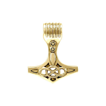 Thors Hammer Solid Gold Pendant GPD3720 - Jewelry